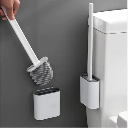 Silicone Toilet Brush with Wall Patch